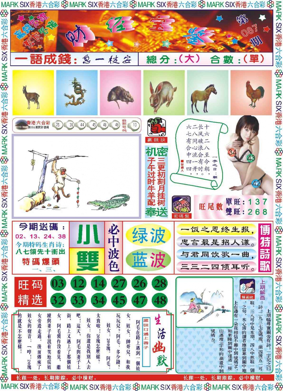 六合彩087期118财经宝鉴(新图)