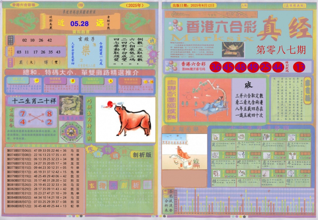 六合彩087期真经A