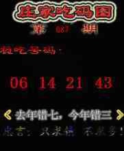 六合彩087期庄家吃码图