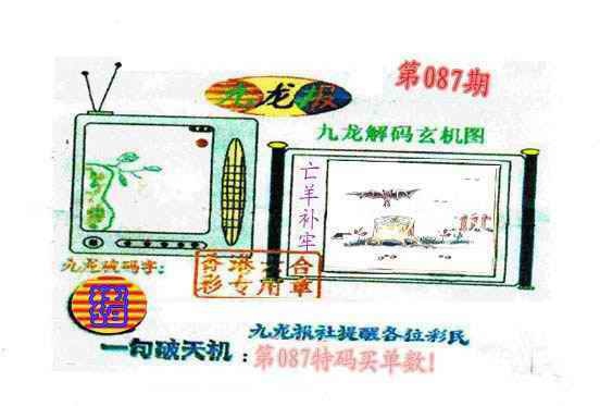 六合彩087期九龙报