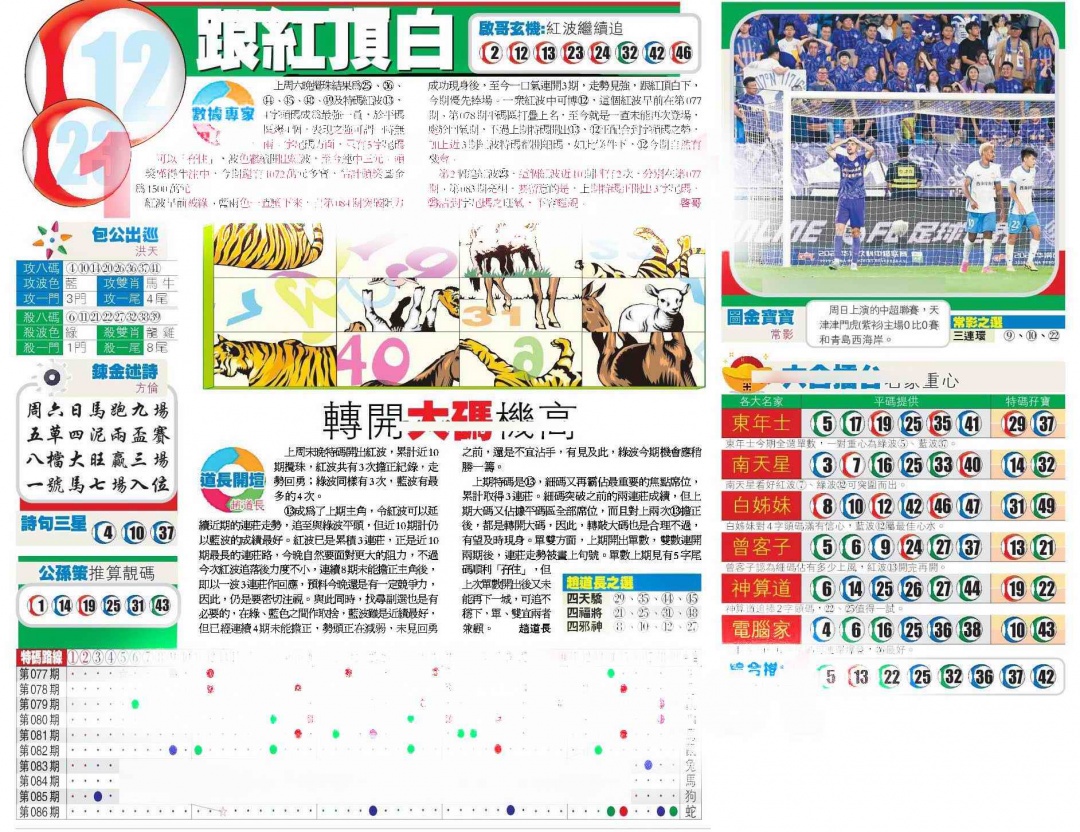 六合彩087期香港商报B
