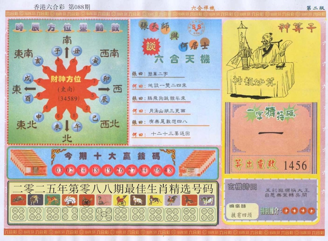 六合彩088期六合禅机B