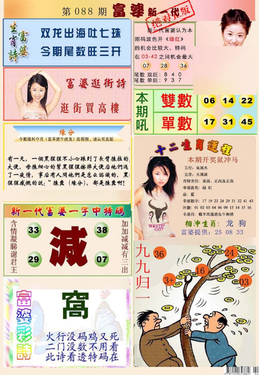 六合彩088期新一代富婆