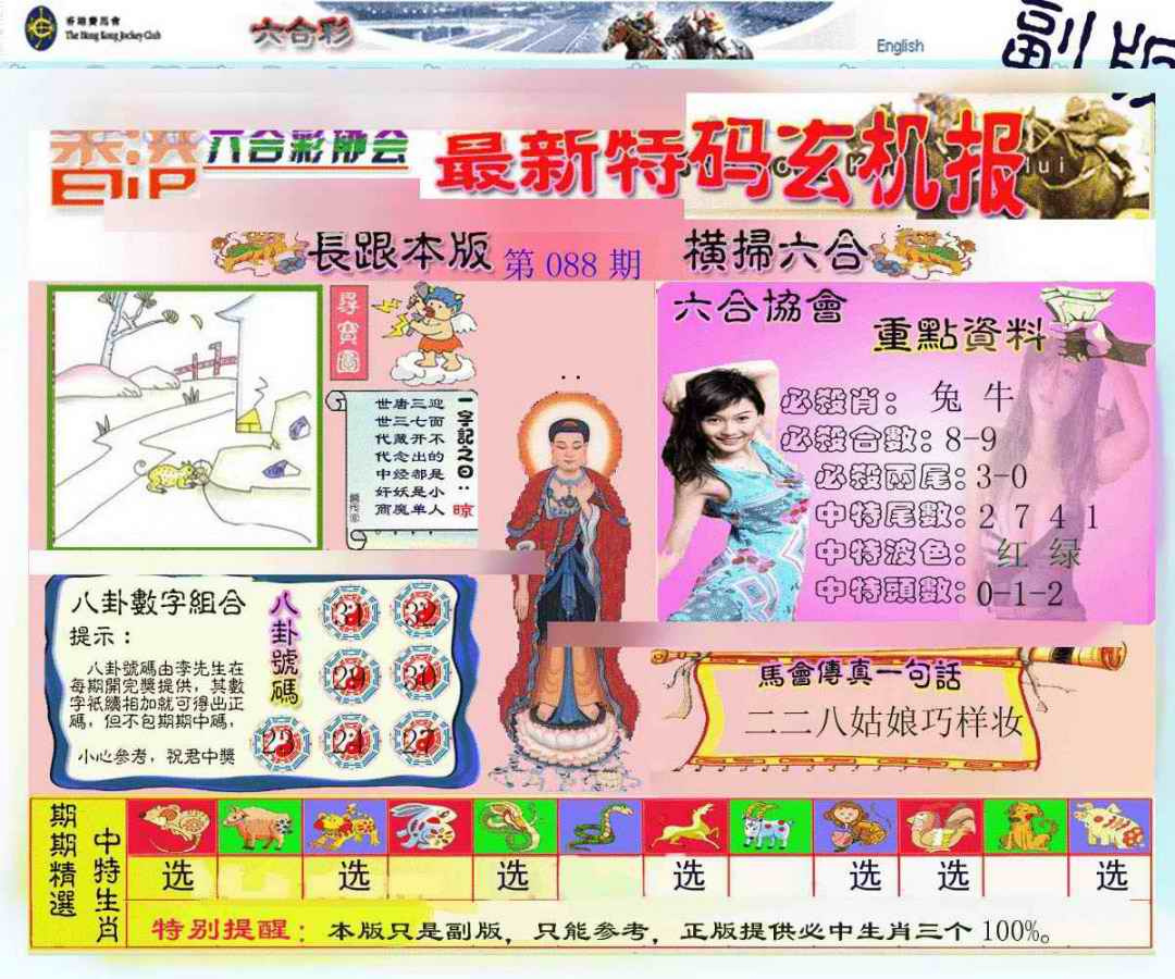 六合彩088期九龙内幕玄机报