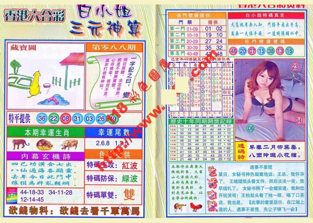 六合彩088期三元神算