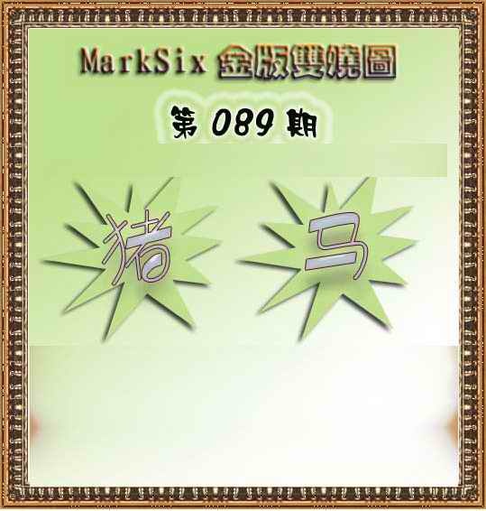 六合彩089期MarkSix金版双烧