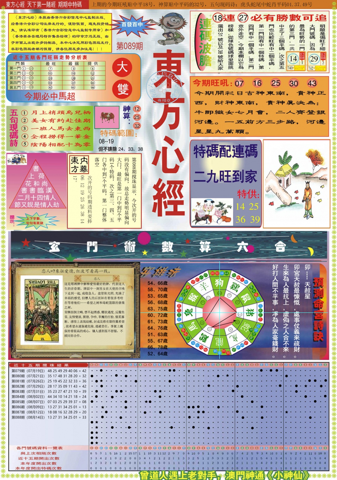 六合彩089期东方心经A
