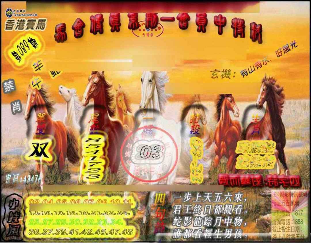 六合彩089期马会传真-会员报