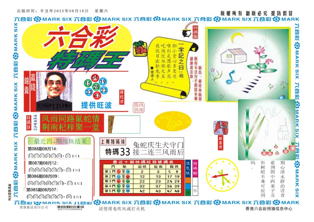六合彩089期新特码王