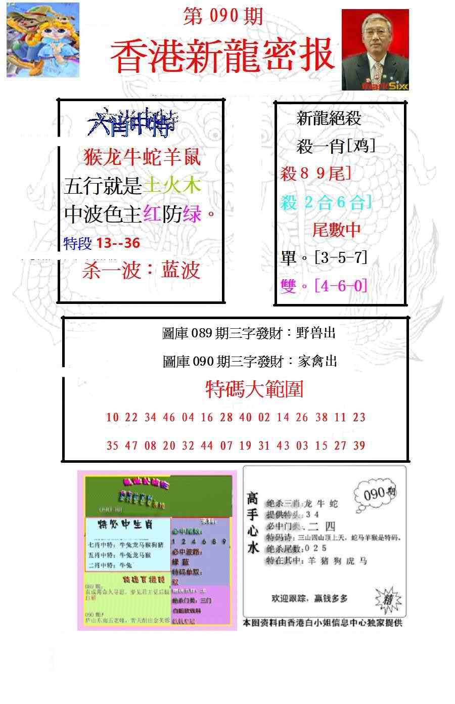 六合彩090期新龙密报