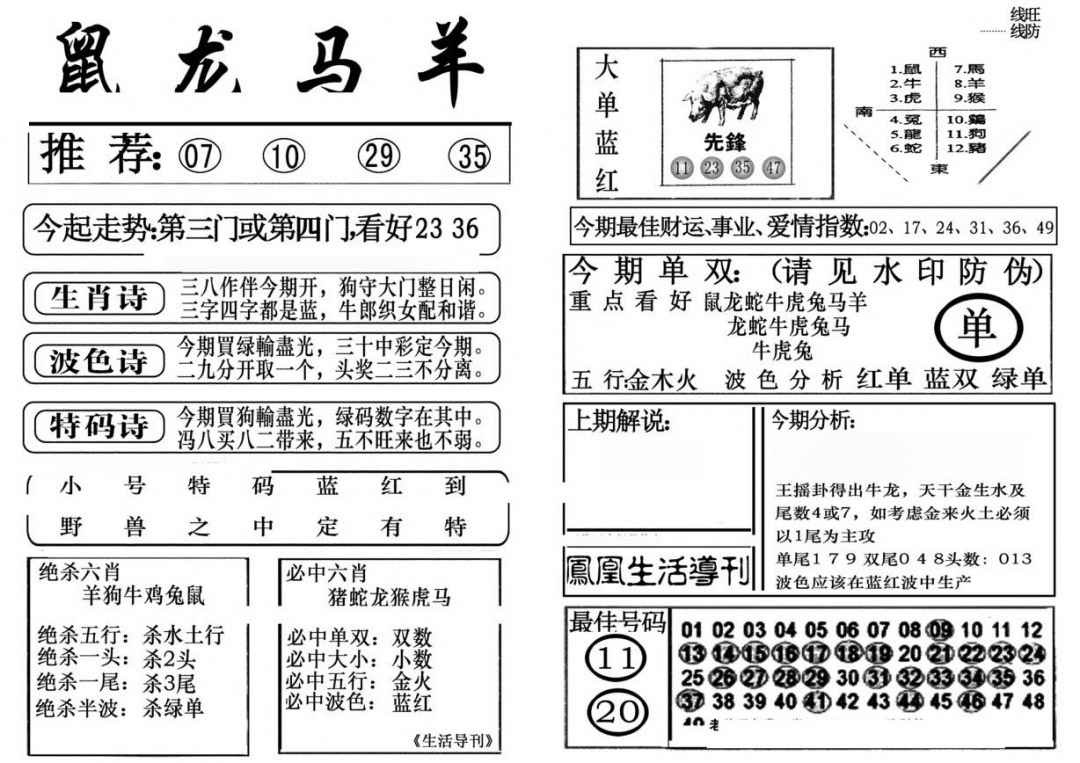 六合彩090期生活快报(新料)
