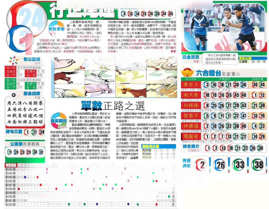 六合彩093期香港商报B