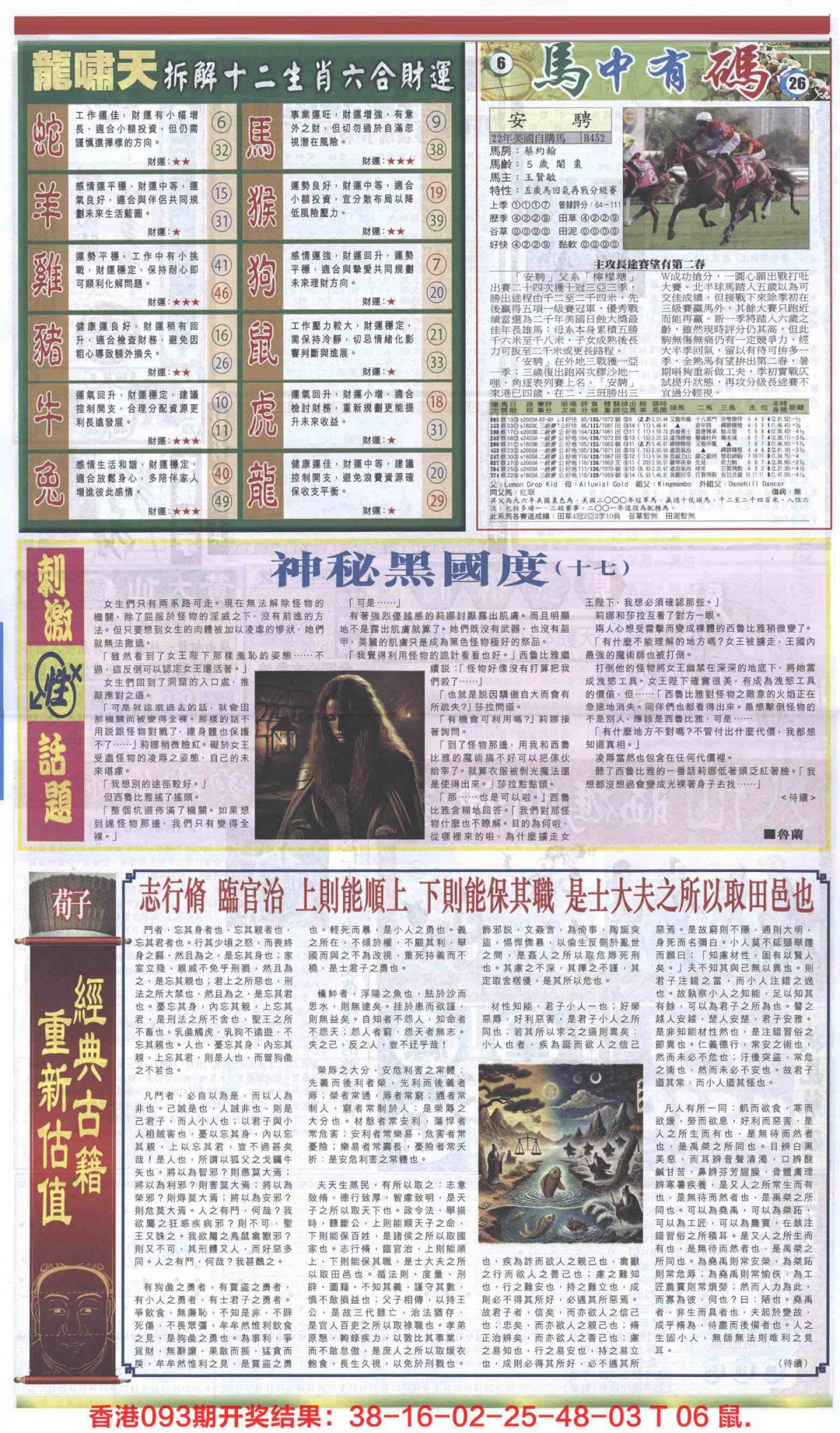 六合彩094期新报跑狗-2(背面)