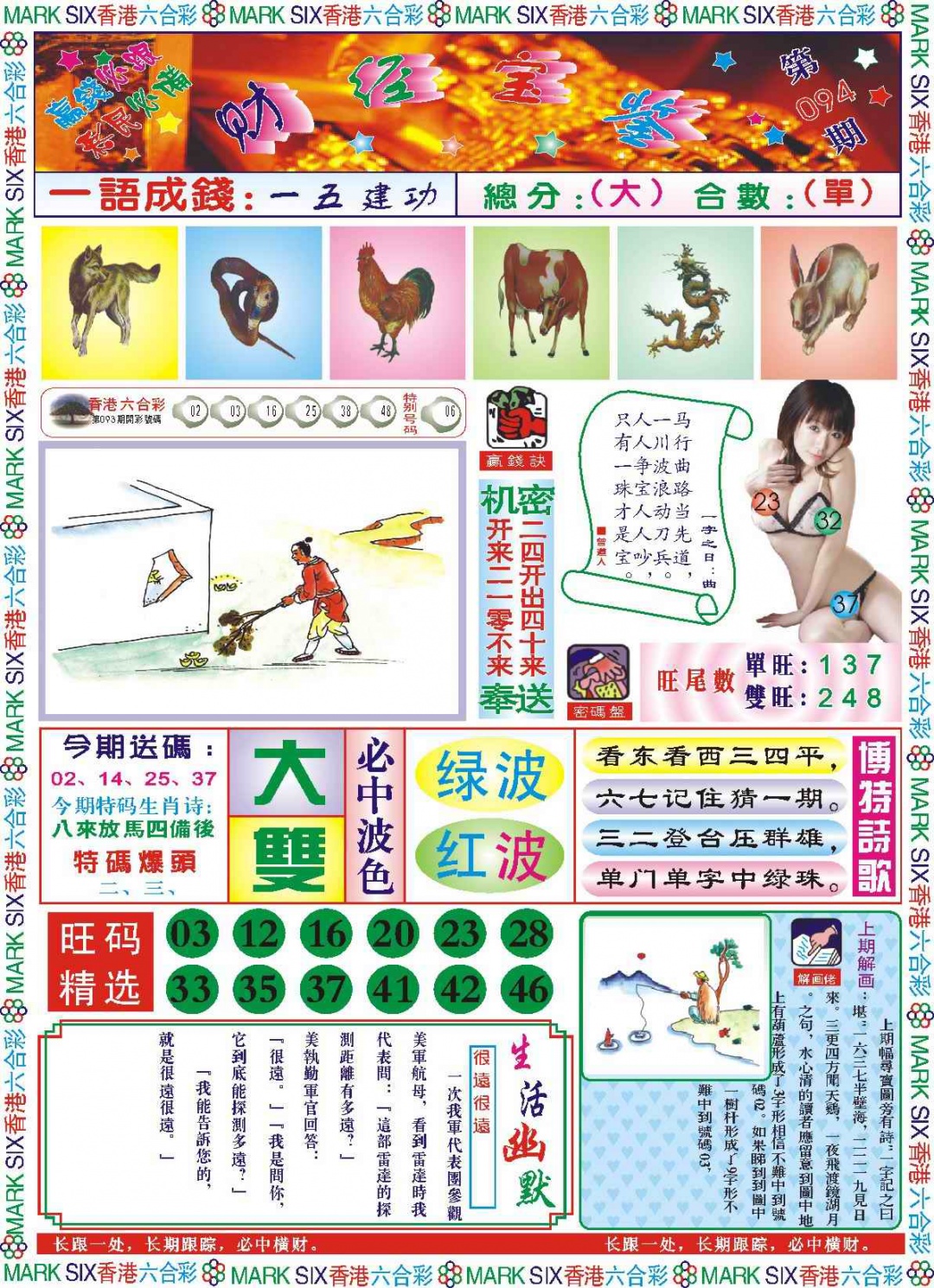 六合彩094期118财经宝鉴(新图)