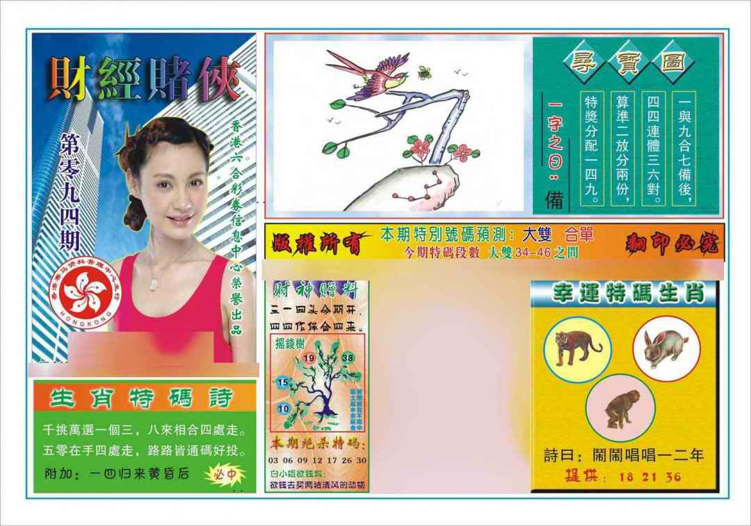 六合彩094期财经赌侠(新图)
