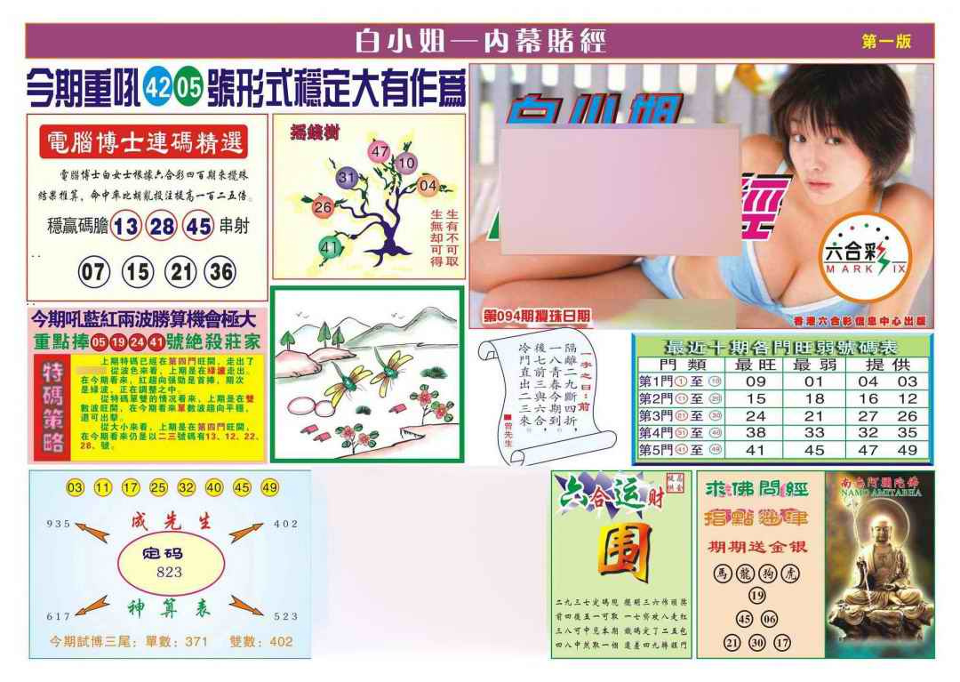 六合彩094期香港内幕赌经(新图)