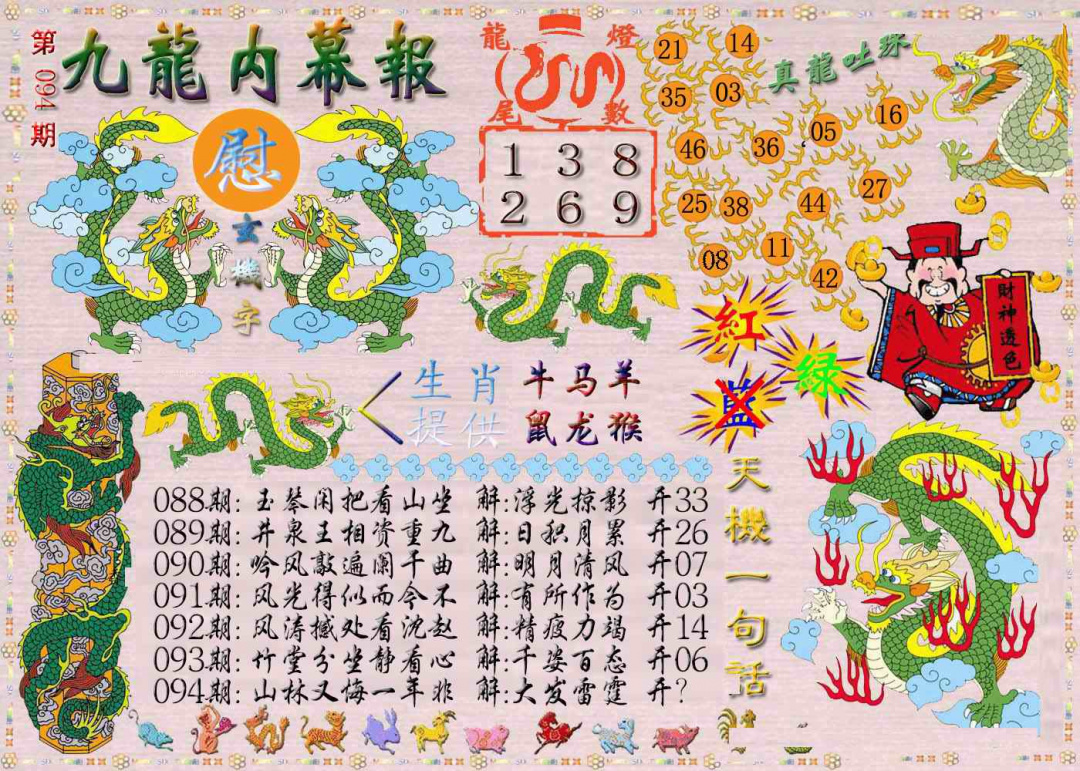 六合彩094期九龙内幕报