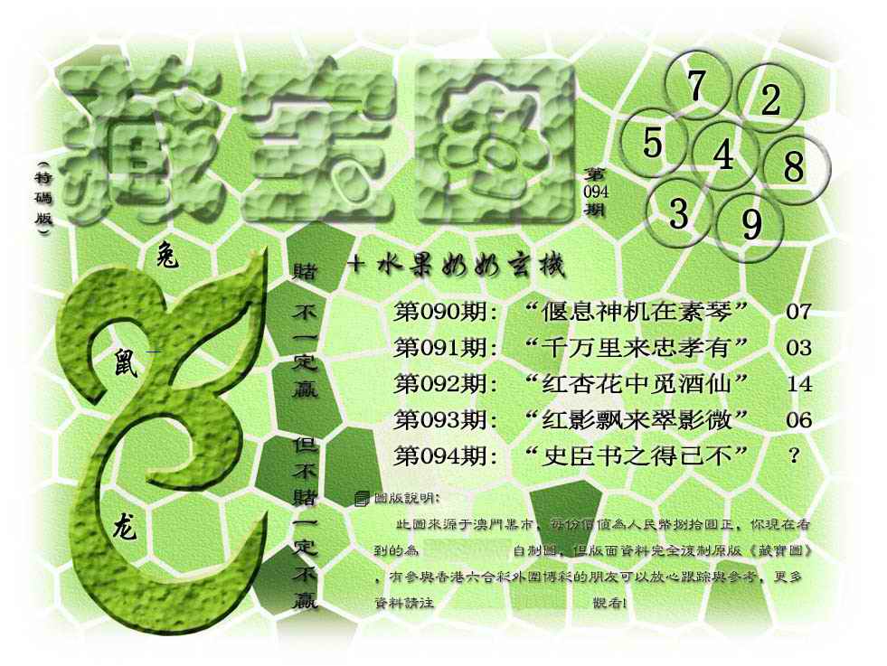六合彩094期藏宝图(正版)