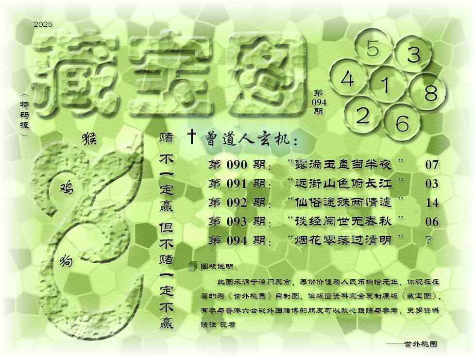 六合彩094期藏宝图