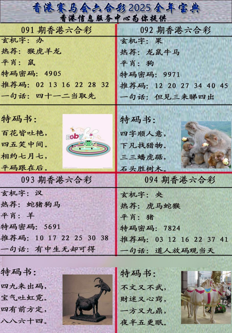 六合彩094期宝典报