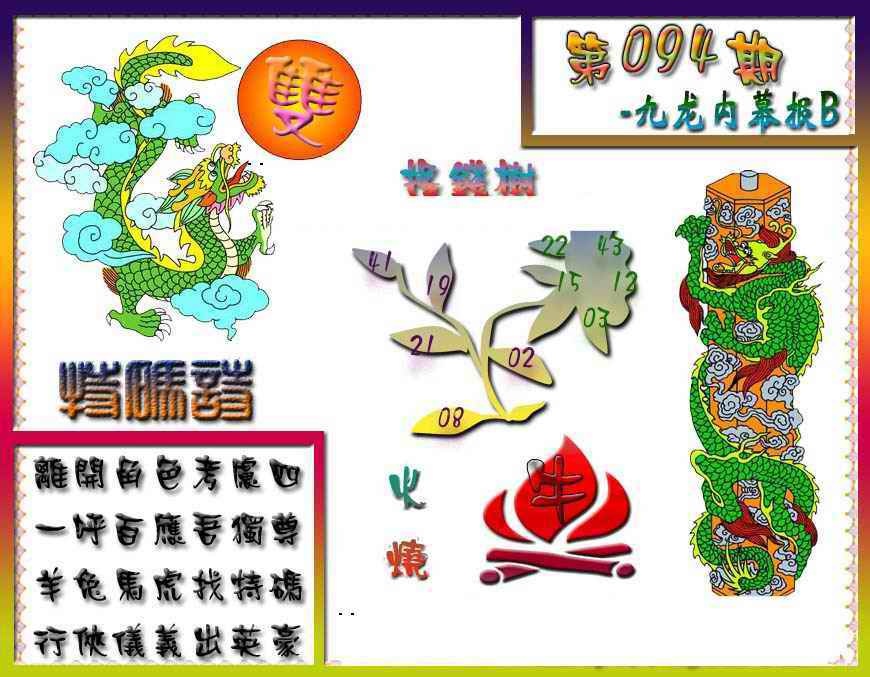 六合彩094期九龙内幕特肖图a