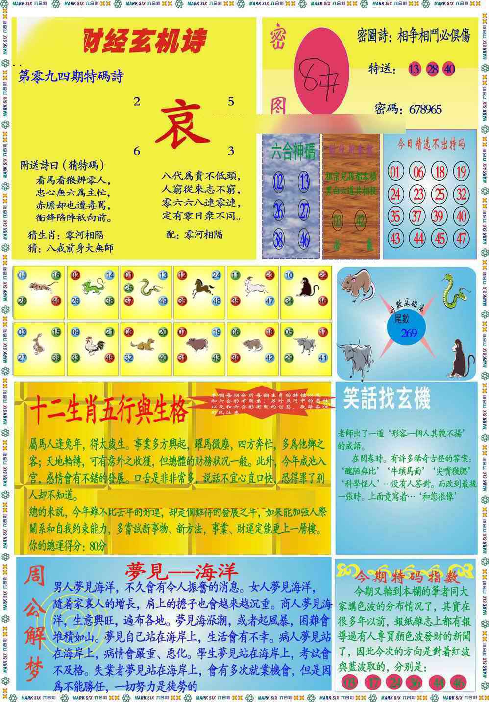 六合彩094期马经财经B(新图推荐)