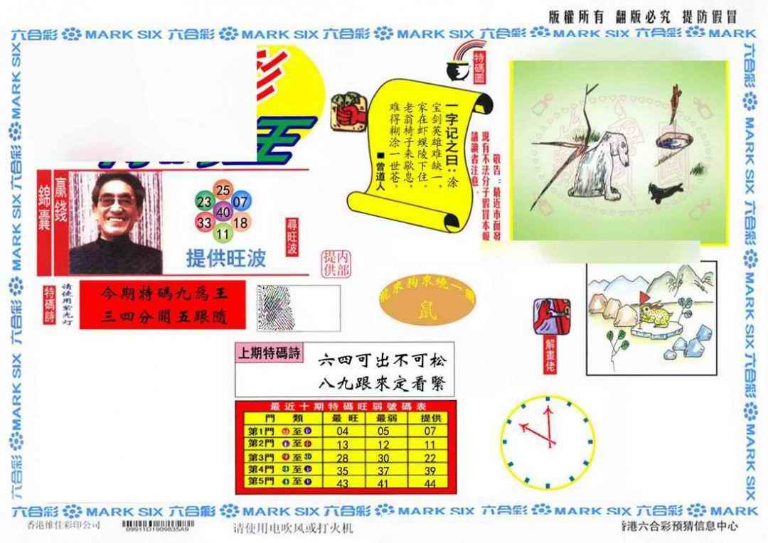 六合彩094期特码王(信封)