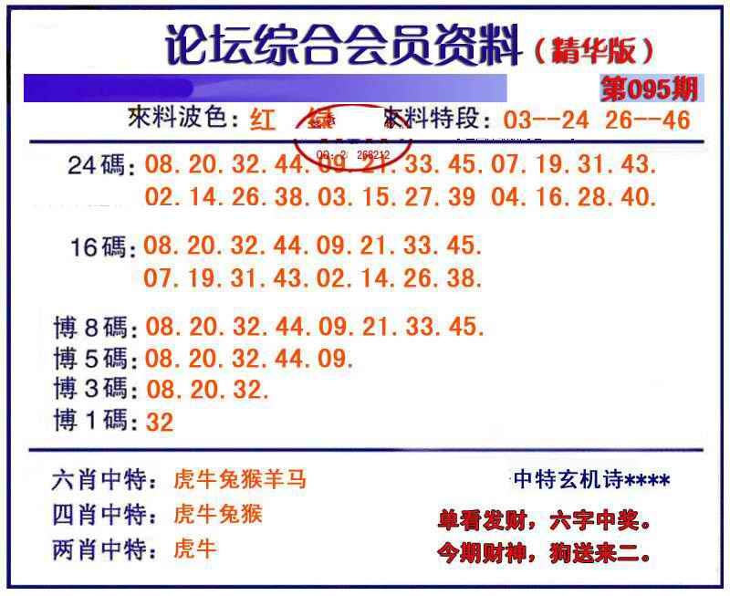 六合彩095期综合会员资料