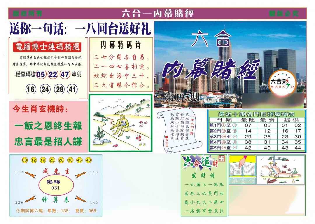 六合彩095期内幕赌经