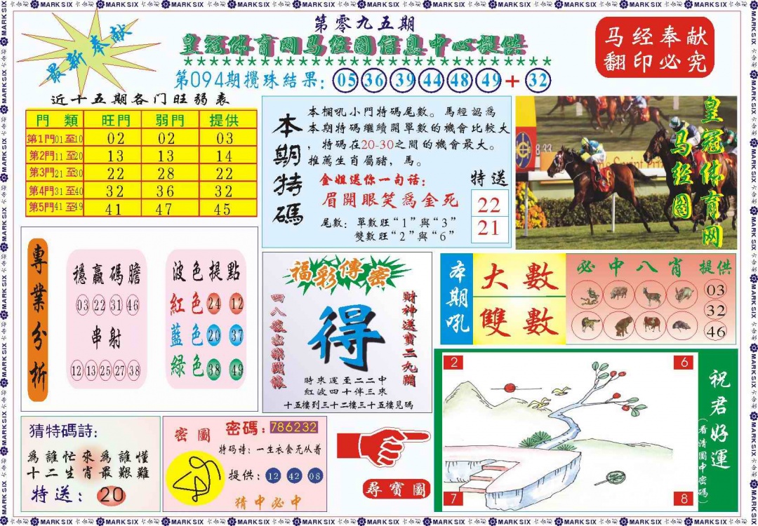 六合彩095期皇冠体育网马经图记录