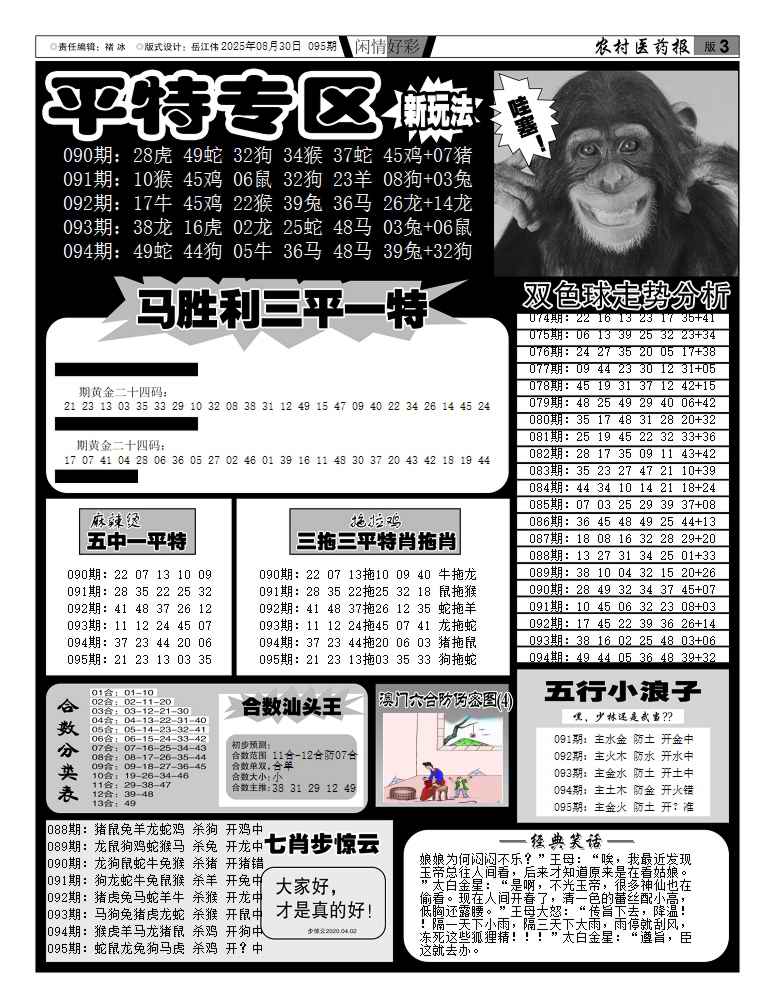 六合彩095期新粤彩(闲情好彩F)