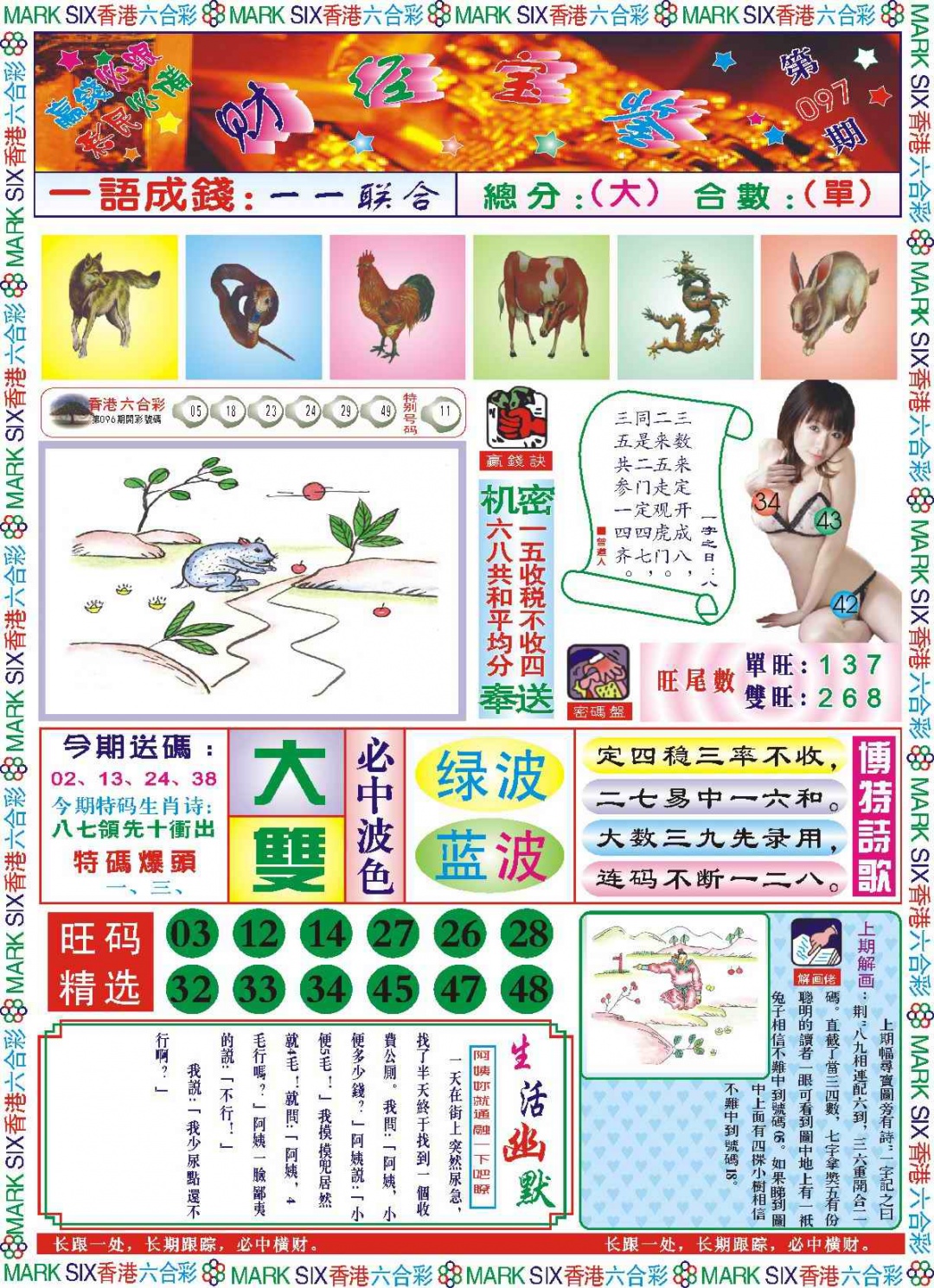 六合彩097期118财经宝鉴(新图)