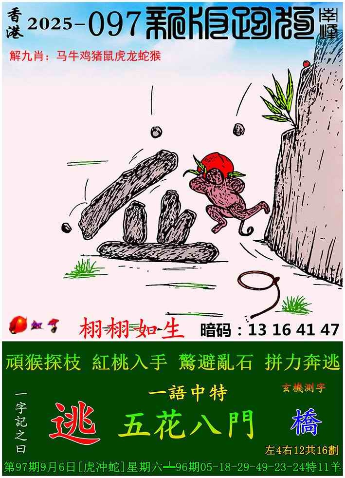 六合彩097期新版跑狗图