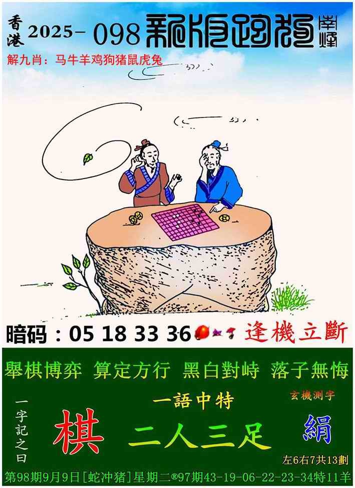 六合彩098期新版跑狗图