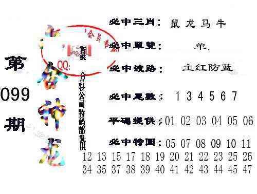 六合彩099期六合神龙