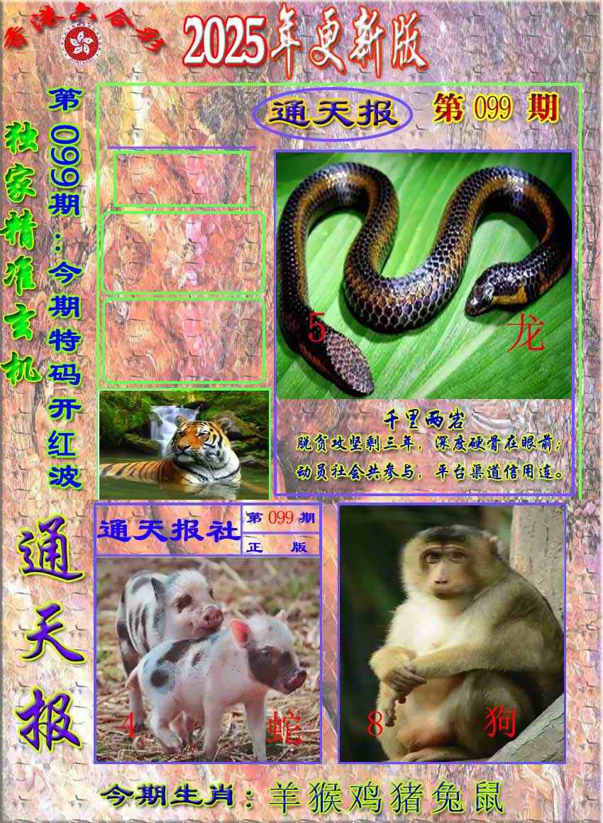 六合彩099期新通报