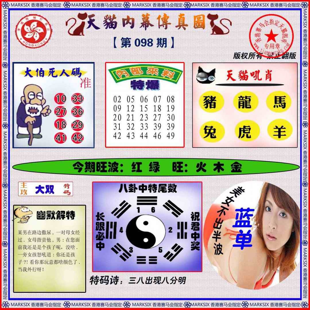 六合彩099期内幕传真图