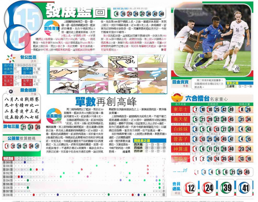 六合彩099期香港商报B